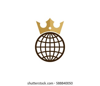 Global King Logo Design Element