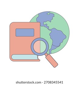 Global Knowledge Search and Academic Research Concept