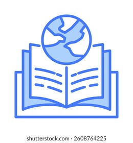 Global Learning Icon Element for Design