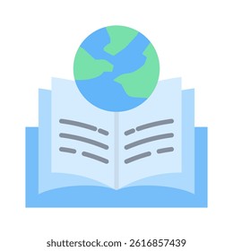 Global Learning Icon Element for Design