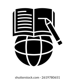 Global Learning Icon Element For Design