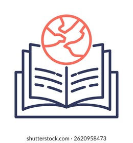 Global Learning Icon Element for Design