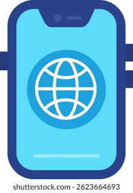 Design de ícone de vetor de linha global