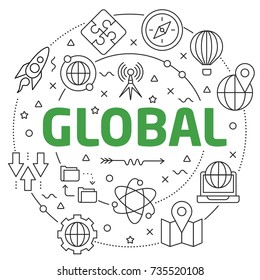 Global Linear illustration slide for the presentation