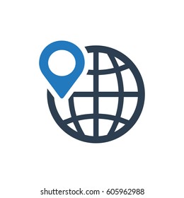 Global Location Icon