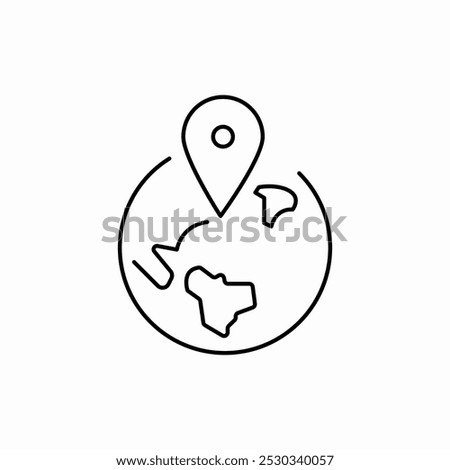 global location icon sign vector
