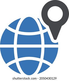 Farbsymbol der globalen Position, Vektorsymbol