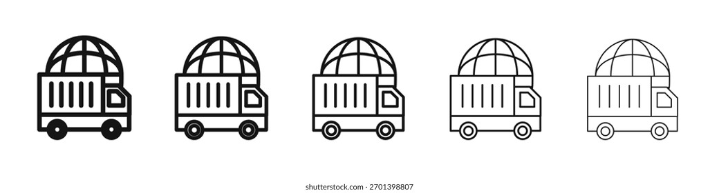 Global Logistic icon design, logo, app, UI. Vector illustration, EPS