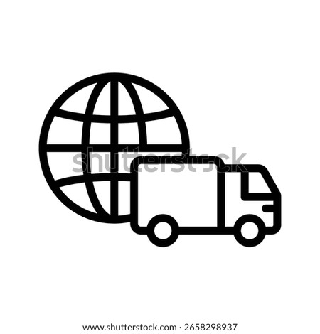 Global Logistic line icon , vector, pixel perfect, illustrator file