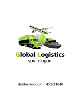 Global Logistic Vector Logo