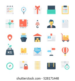 Global Logistics Colored Vector Icon 2