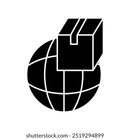 global logistics concept line icon. Simple element illustration. global logistics concept outline symbol design.