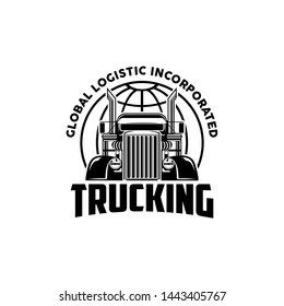 Global logistics incorporated logo vector