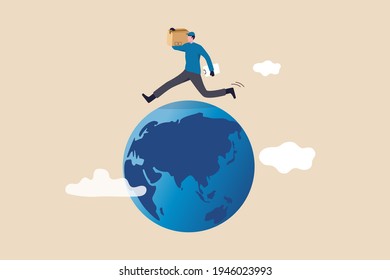 Global Logistics Service World Import Export Stock Vector (Royalty Free ...