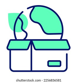 Diseño de vectores logísticos globales, icono de entrega mundial