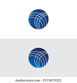 Global logo design with creative unique concept. Premium Vector
