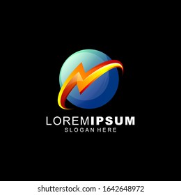 global logo design premium vector