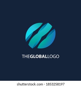 the global logo, for finance brand and company.