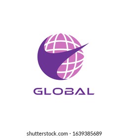 global logo for finance company design vector
