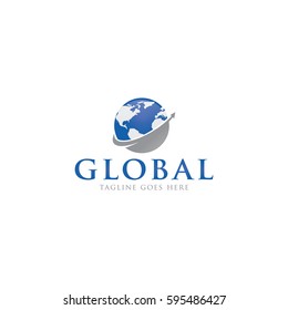 global  logo icon vector template