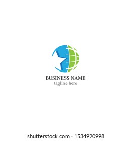 Global logo template vector icon design