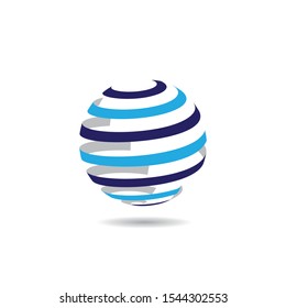 Global logo template vector icon illustration design