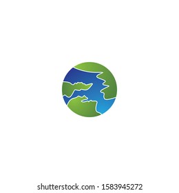 Global logo template vector icon design