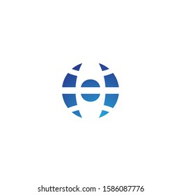 Global logo template vector icon design