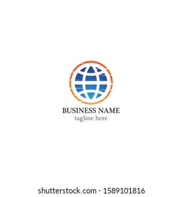Global logo template vector icon design