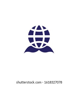 Global logo template vector icon design