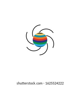 Global logo template vector icon design