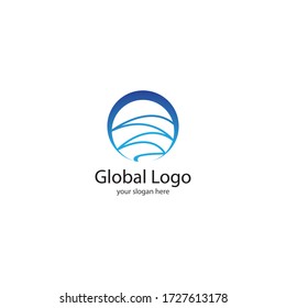Global logo template vector icon design