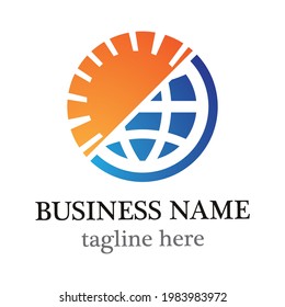 Global logo template vector icon design