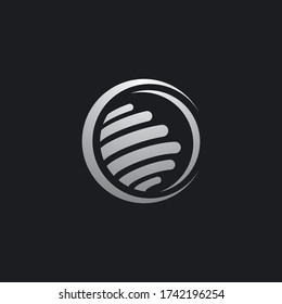 Diseño de icono de vector de logotipo global