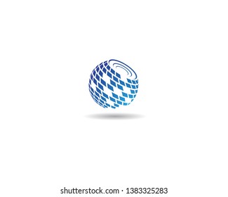 Global logo vector icon illustration design