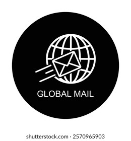 global mail icon , web icon