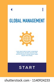 Global Management Icon
