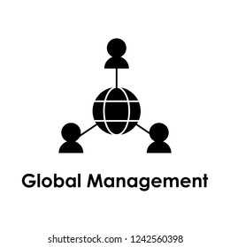 global management, world icon. Element of business icon for mobile concept and web apps.  