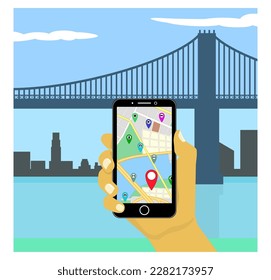 global map pin sign for navigation direction place - 3d illustration