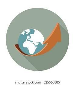 
Global Market Colored Vector Illustration
