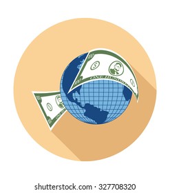 
Global Market Colored Vector Illustration
