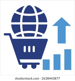 Global Market Icon Element For Design