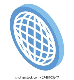 Global market icon. Isometric of global market vector icon for web design isolated on white background