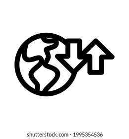 global market icon or logo isolated sign symbol vector illustration - high quality black style vector icons
