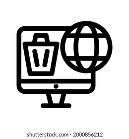 global market icon or logo isolated sign symbol vector illustration - high quality black style vector icons

