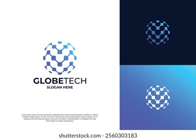 Global Market Logo design. Global Marketing Logo