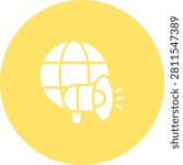 Global Marketing Icons, Solid Style Graphic Element