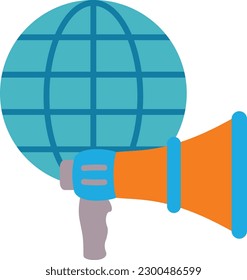 Global Marketing vector icon. Can be used for printing, mobile and web applications.