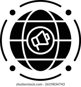 Global Marketing vector icon. Can be used for printing, mobile and web applications.