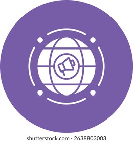 Global Marketing vector icon. Can be used for printing, mobile and web applications.